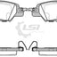 Rear Brake Pad And Disc Rotor Set For Mazda Cx5 Ke Kf 13-21 Electrical Handbrake Kit