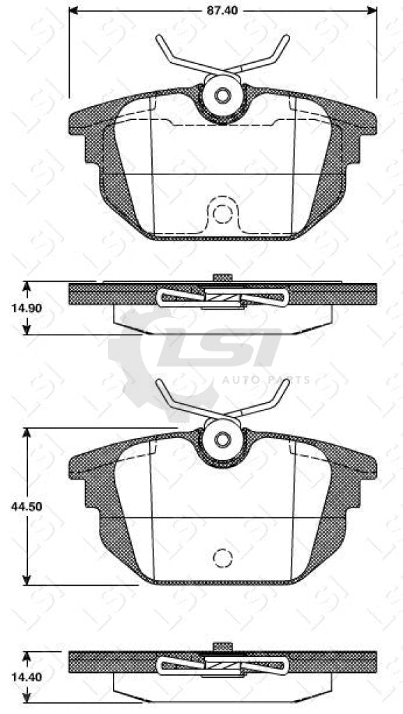 Rear Brake Pad And Rotors Set Fremax Premium Carbon Europe For Alfa Romeo Spider Disc Kit
