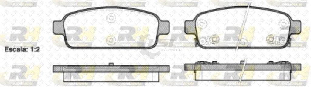 Rear Brake Pads And 268Mm Disc Rotors Set For Holden Cruze 2009-2018 Kit