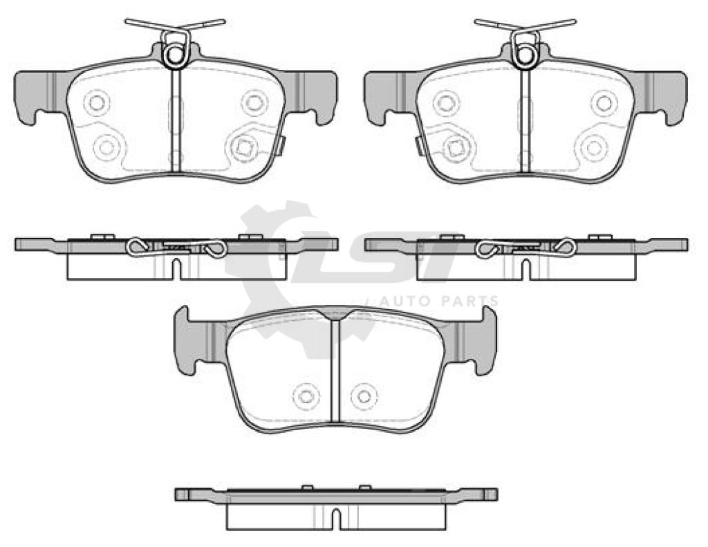 Rear Brake Pads And Disc Rotor Set For Honda Civic Fc1 & Fk4 1.5L 2016-2021 Kit
