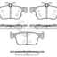 Rear Brake Pads And Disc Rotor Set For Honda Civic Fk8 Type R 2.0L 2016-2021 Kit