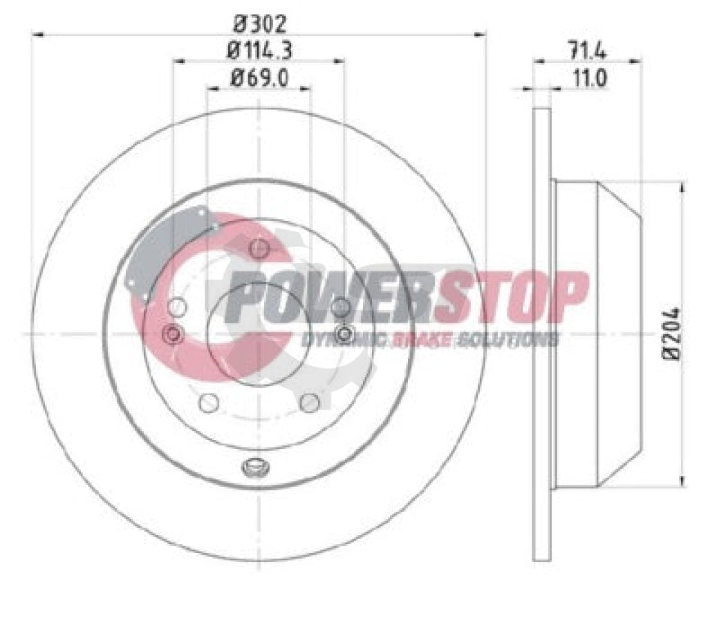 Rear Brake Pads And Disc Rotor Set For Hyundai Santa Fe 2.2L 2009-2012 Kit