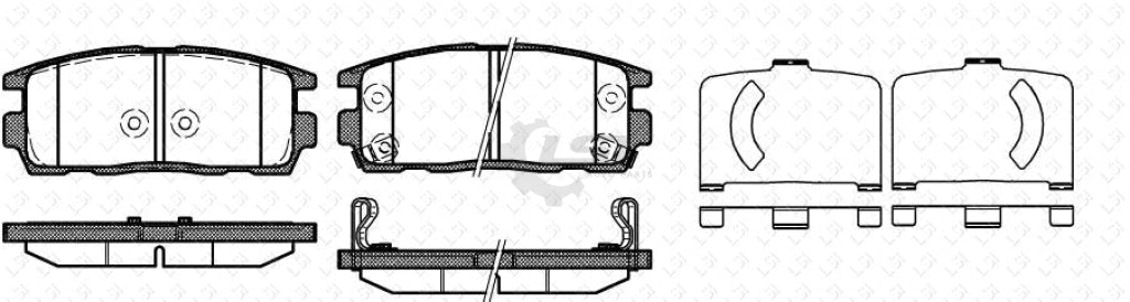 Rear Brake Pads And Disc Rotor Set For Hyundai Terracan Hp Crdi 2.9L 01/05-01/07 Kit