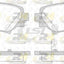 Rear Brake Pads and Disc Rotor set for Mazda 3 SP25 BM BN 2.5 2014-2019 Disc Brake Kit