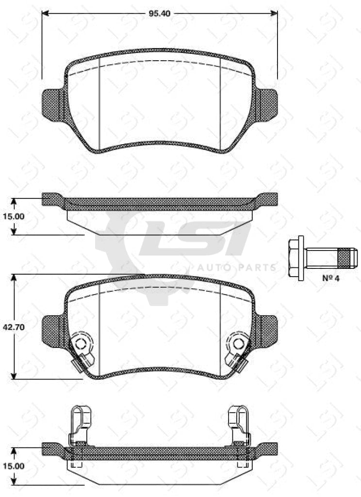 Rear Brake Pads And Disc Rotors For Holden Astra Ts 1.8 2.0 2.2 5-Studs 98-05 Kit