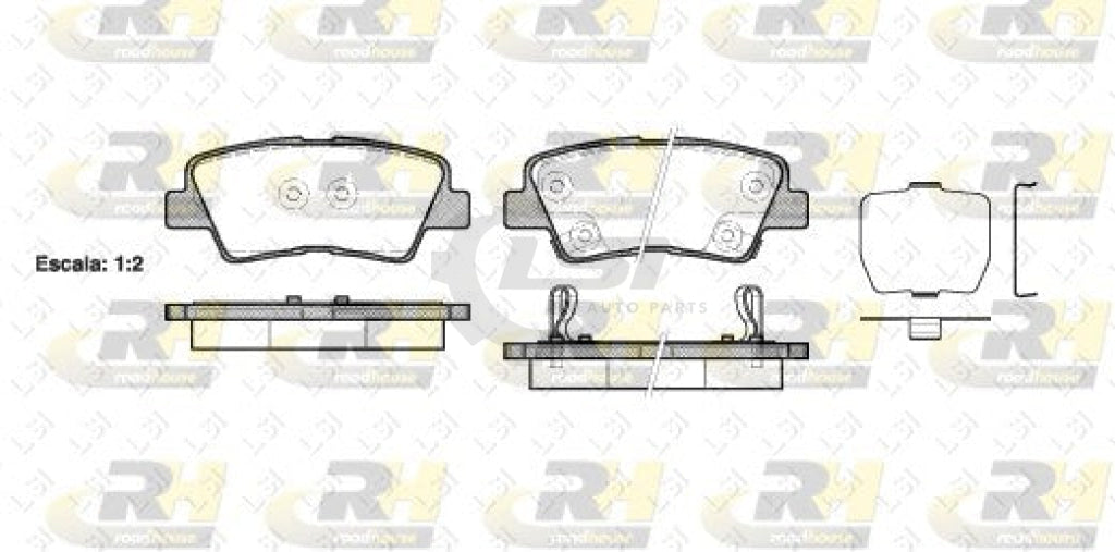 Rear Brake Pads And Disc Rotors For Kia Sportage Ql Si S 2016-2017 Kit
