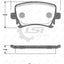 Rear Brake Pads And Disc Rotors Set For Audi A3 2.0I Turbo 2008- Kit