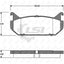 Rear Brake Pads And Disc Rotors Set For Eunos 500 2.0I 1995-97 Kit