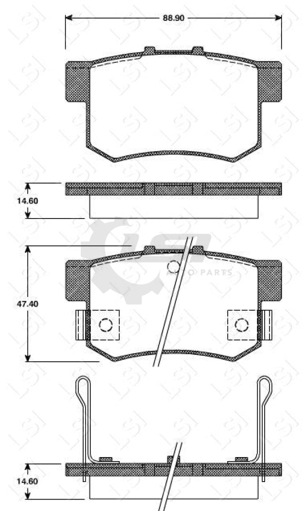 Rear Brake Pads And Disc Rotors Set For Honda Civic Fd 1.8 2.0 2006-2011 Kit