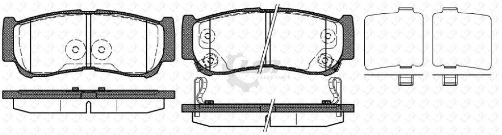 Rear Brake Pads And Disc Rotors Set For Hyundai Santa Fe Cm 2006-10/2009 Kit