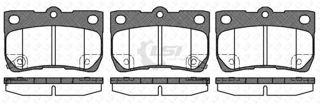 Rear Brake Pads And Disc Rotors Set For Lexus Is250 2.5L 2006-2013 Kit