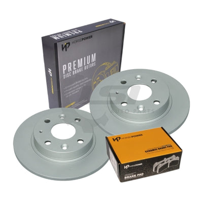 Rear Brake Pads and Disc Rotors Set for Mazda 323 1.8L ASTINA BG 1991-07/1994 Disc Brake Kit
