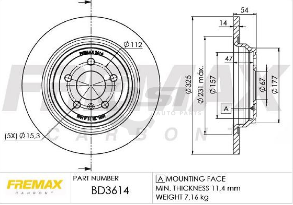 Rear Brake Pads And Disc Rotors Set For Mb Ml250 12-15 W166 Non-Amg Package Kit