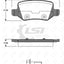 Rear Brake Pads And Disc Rotors Set For Mercedes Benz B180 B180Cdi W245 2006-On Kit
