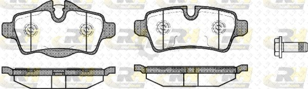 Rear Brake Pads And Disc Rotors Set For Mini Cooper Ray R56 1.6L 2011-2014 Kit