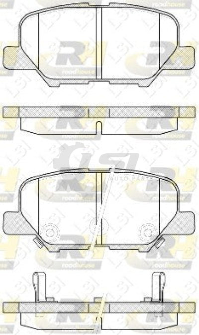 Rear Ceramic Brake Pads And Disc Rotors Set For Mitsubishi Asx 2.0 2.3 Xb Xc Xd Kit