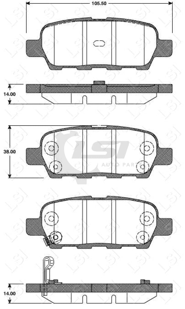 Rear Brake Pads And Disc Rotors Set For Nissan Maxima 3.5L J31 J32 2003-2011 Kit