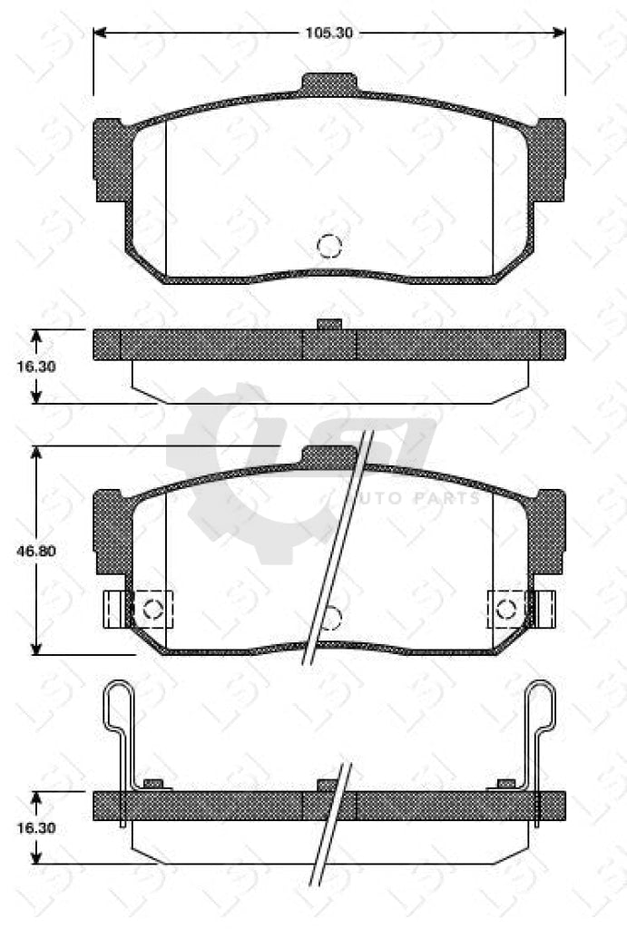 Rear Brake Pads And Disc Rotors Set For Nissan Pulsar N15 1.6L 1995-00 Kit