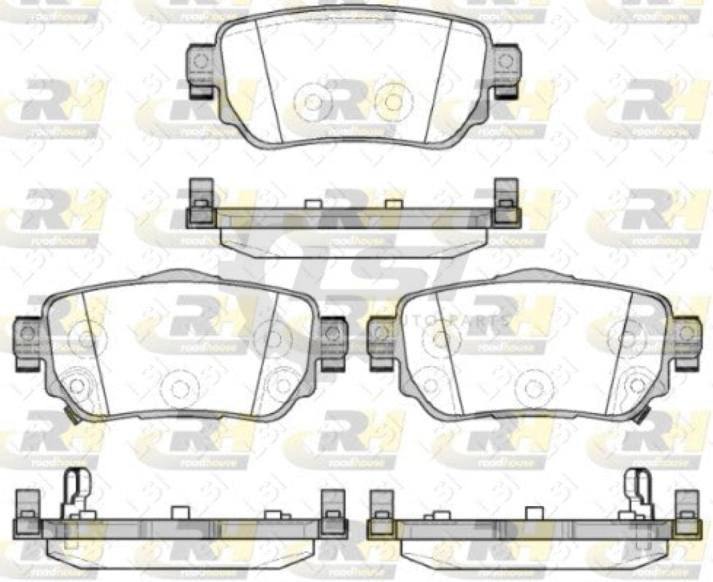 Rear Brake Pads And Disc Rotors Set For Nissan Qashqai J11 2.0L 07/14-06/22 Kit