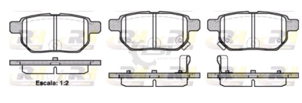 Rear Brake Pads And Disc Rotors Set For Toyota Corolla Zre172 1.8 14-19 Kit