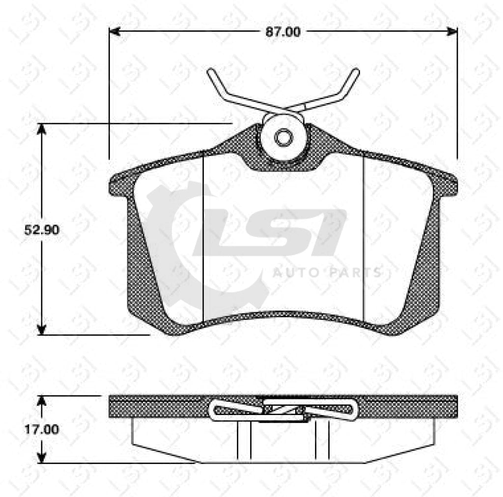 Rear Brake Pads And Disc Rotors Set For Volkswagen Jetta 1.9Td 2.0Td 2.5Td 2006- Kit