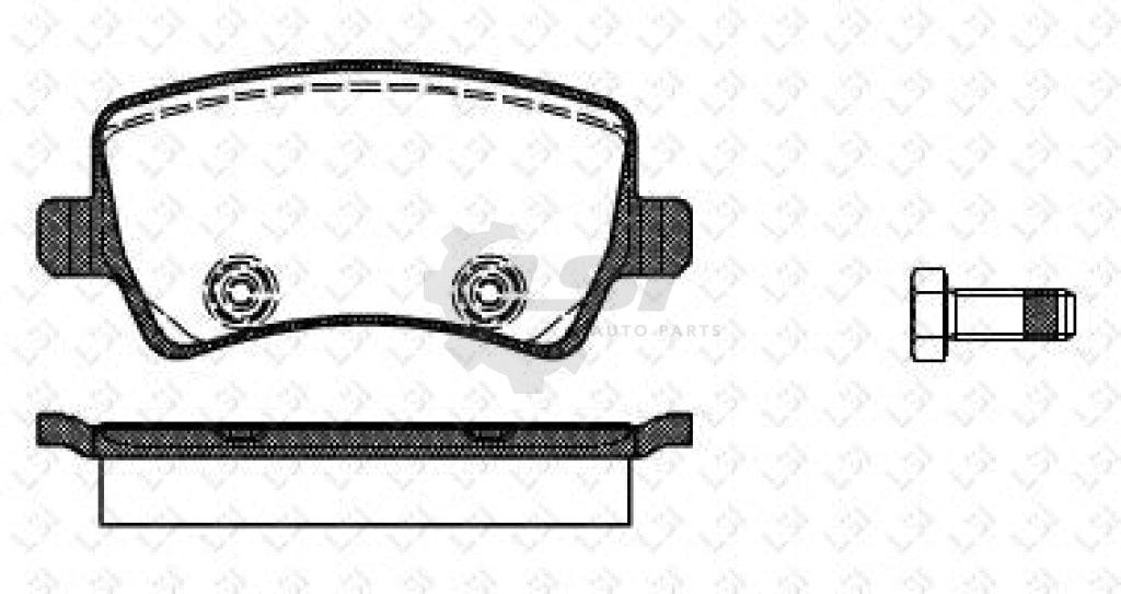 Rear Brake Pads And Disc Rotors Set For Volvo S60 1.6L 2011-2015 (Solid Disc) Kit