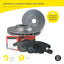 Rear Brake Pads And Disc Rotors Set For Vw Touareg 7L Bac 2.5L 2004-2006 314Mm Kit