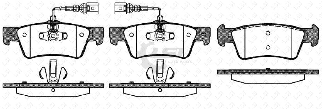 Rear Brake Pads And Disc Rotors Set For Vw Touareg 7L Bac 2.5L 2004-2006 314Mm Kit