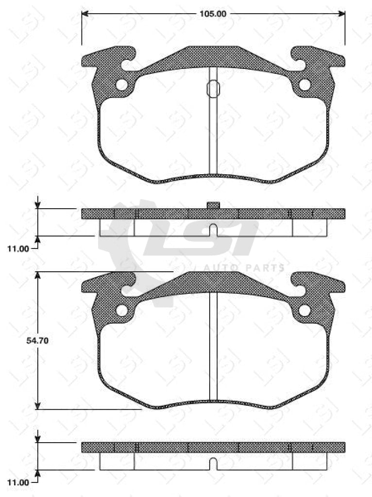 Rear Brake Pads And Rotors Set For Citroen Xsara 1.6 I 2001-04 Disc Kit