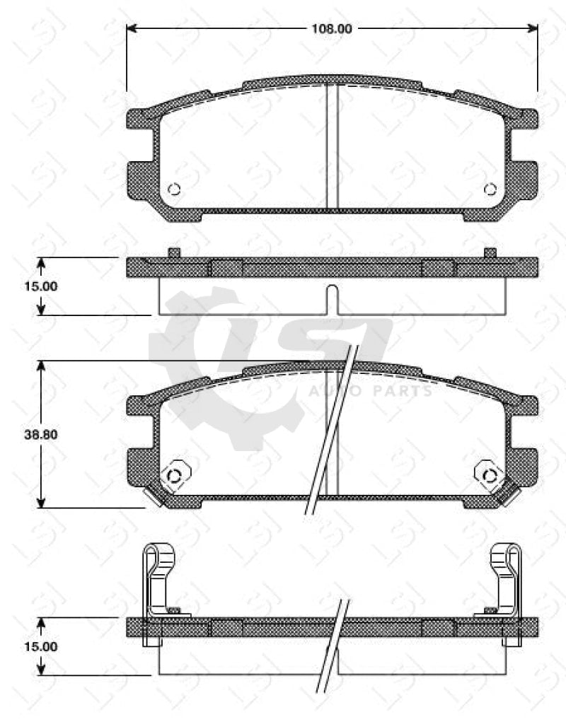 Rear Brake Pads And Rotors Set Suits Subaru Impreza 1.6I 1.8I 2Wd 1995-98 Disc Kit