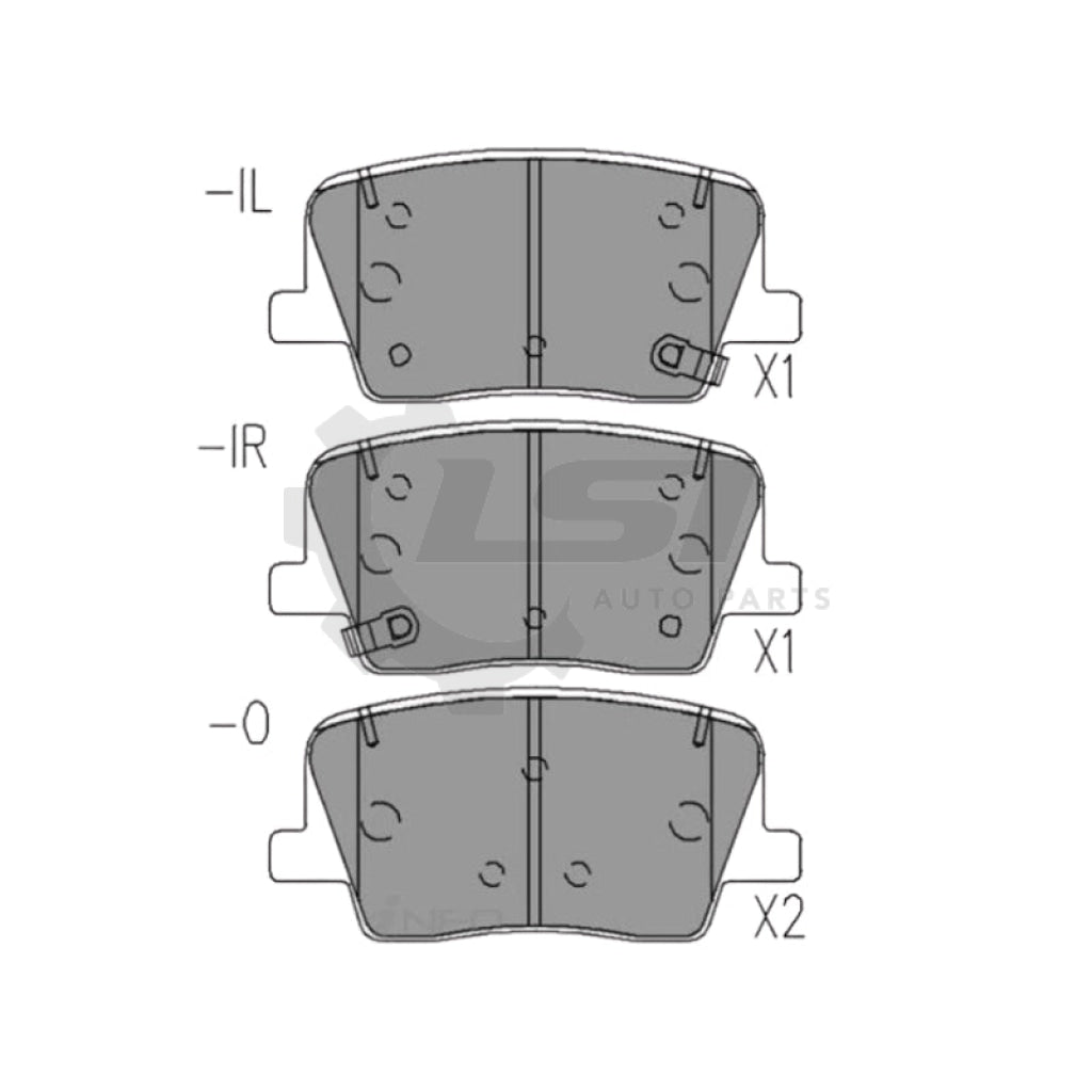 Rear Brake Pads for Ssangyong Rexton 2017 - on Brake Pads