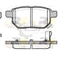 Rear Disc Brake Pads Set Of 4 Pieces
