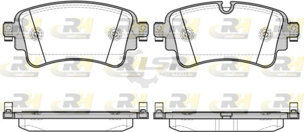 Rear Brake Pads With Sensor And Disc Rotors Set For Audi Sq5 Fy 2017-2021 330Mm Kit