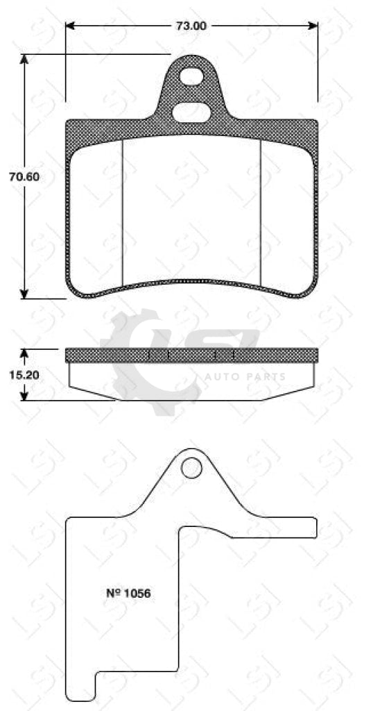 Rear Brake Pads With Sensors And Disc Rotors For Citroen C5 Sx 2.0 2006-2008 Kit
