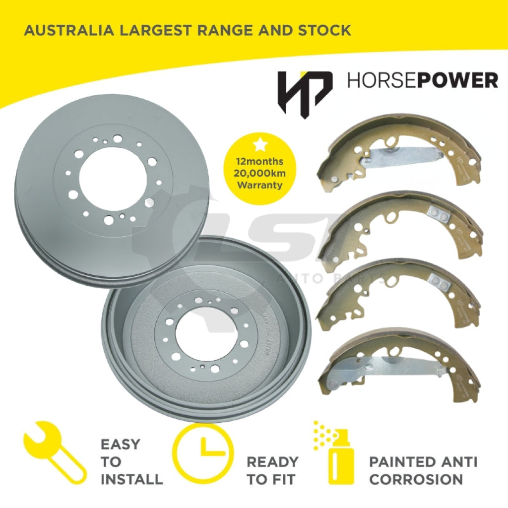 Rear Brake Shoes and Brake Drum set for Ford Ranger 3.2L 09/2011-06/2022 Drum Brake Kit