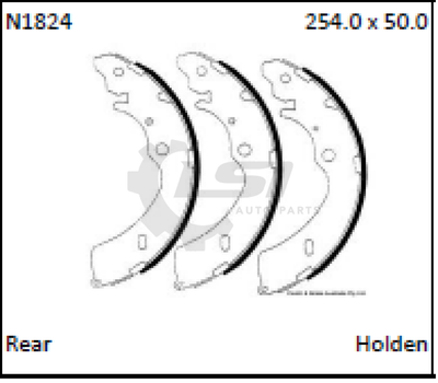 Rear Brake Shoes And Drum Set For Holden Rodeo Ra Rb 2003-2008 254Mm Disc Kit