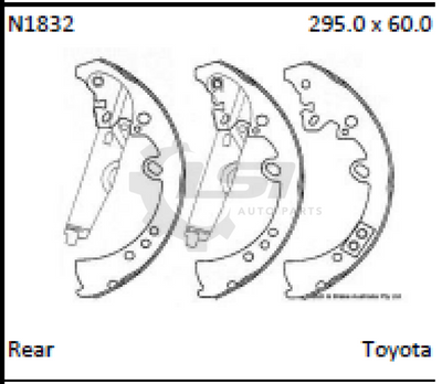Rear Brake Shoes And Drum Set For Toyota Hilux 4Wd Kun25 Kun26 Ggn25 05-18 Disc Kit