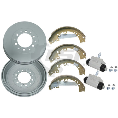 Rear Brake Shoes+ Drums + Wheel Cylindersfor Toyota Hilux 4WD KUN25 KUN26 GGN25 Disc Brake Kit