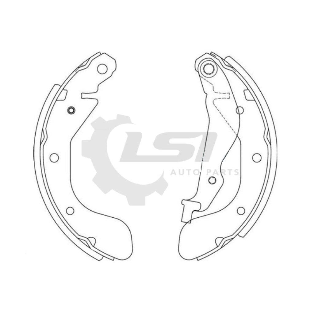 Rear Brake Shoes For Holden Barina Tk 1.6L 12/2005-10/2011