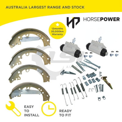 Rear Brake Shoes+ Wheel Cylinders and Kit for Toyota Hilux 4WD KUN25 KUN26 GGN25 Disc Brake Kit