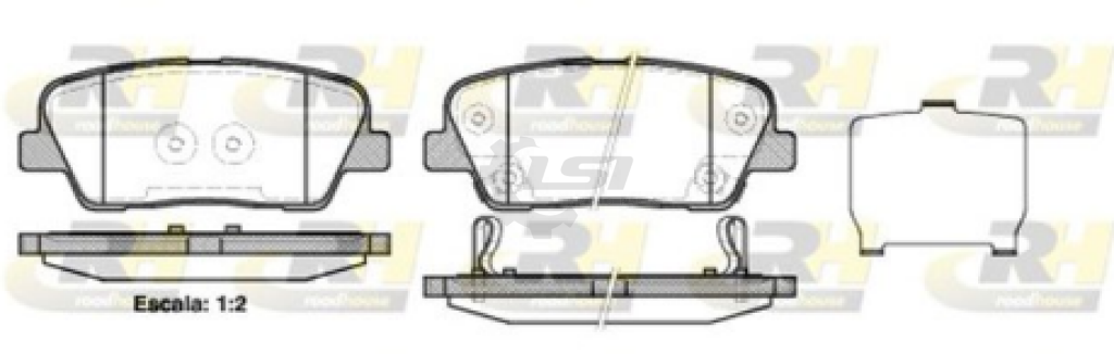 Rear Ceramic Brake Pads And Disc Rotor Set For Hyundai Santa Fe 2009-2012 Kit