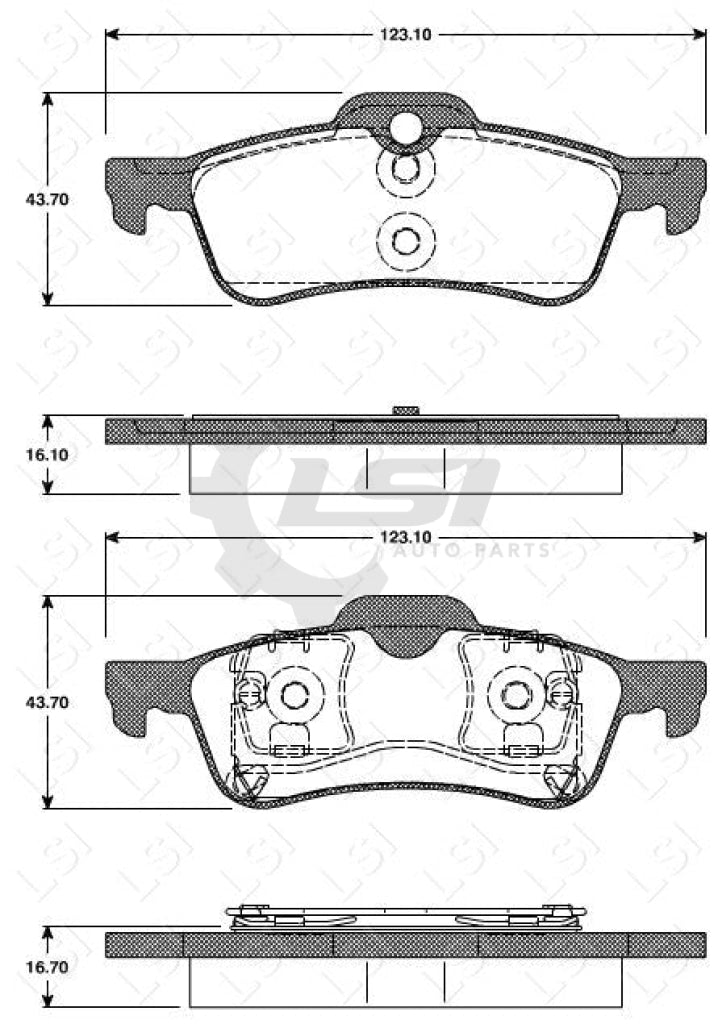 Rear Ceramic Brake Pads And Disc Rotors Sensor For Mini Cooper S R52 R53 02-08 Kit