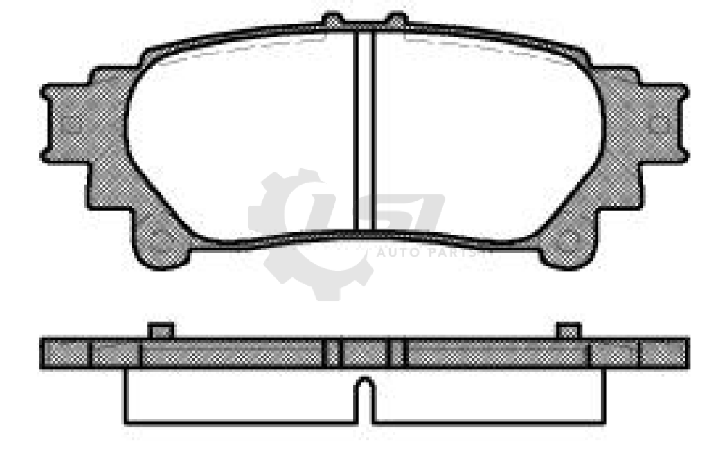 Rear Disc Brake Pads Set Of 4 Pieces