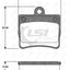 Rear Disc Rotor And Brake Pads For Mb W202 C180 C200 94-00 One Retaining Hole Kit