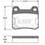 Rear Disc Rotor And Brake Pads For Mb W202 C180 C200 C220 C230 94-00 2Pin Kit