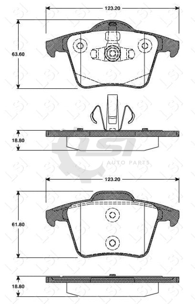Rear Disc Rotor And Brake Pads Set For Volvo Xc90 2.4D 2.5T 3.0I 3.2I 4.4I 03-15 Kit