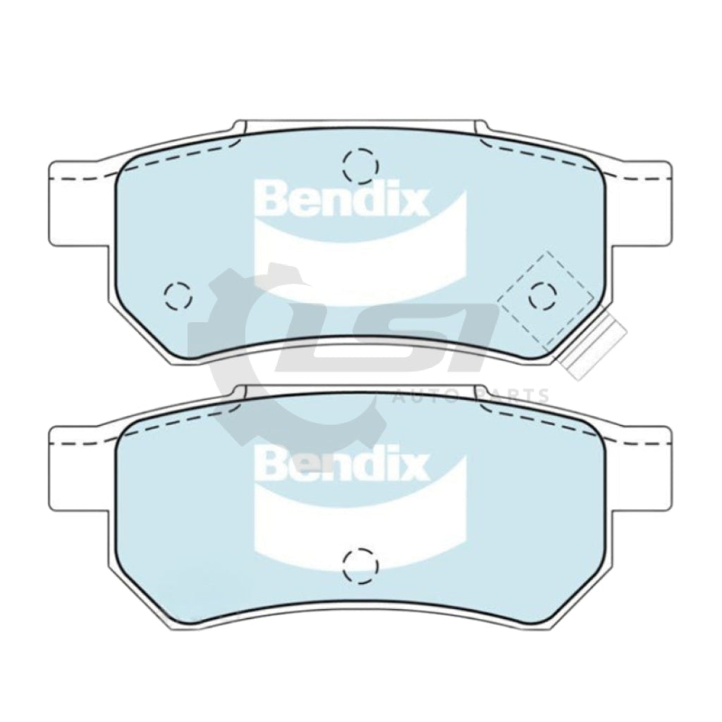 Rear Disc rotors and Bendix Brake Pad set for Honda Jazz GE 1.3 1.5 08 -14 Disc Brake Kit