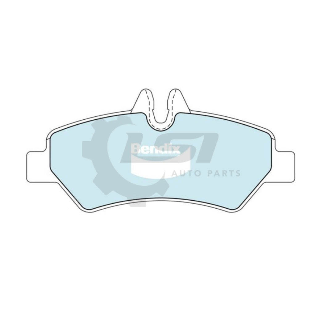Rear Disc Rotors And Bendix Hd Brake Pads W/ Sensors For Mb Sprinter 906 09-18 Kit