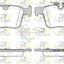 Rear Disc Rotors and Brake Pad Set for Evoque L538 09/2015-01/2019 317mm Disc Brake Kit