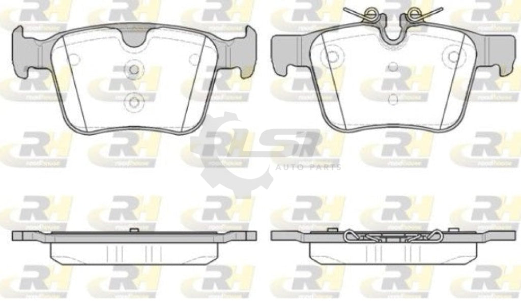 Rear Disc Rotors and Brake Pad Set for Evoque L538 09/2015-01/2019 317mm Disc Brake Kit
